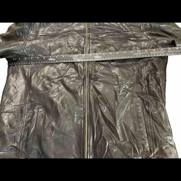 Zain Leather Garments 3XL Jacket Big Tall Comfort Classic Coat Black - Picture 6 of 8